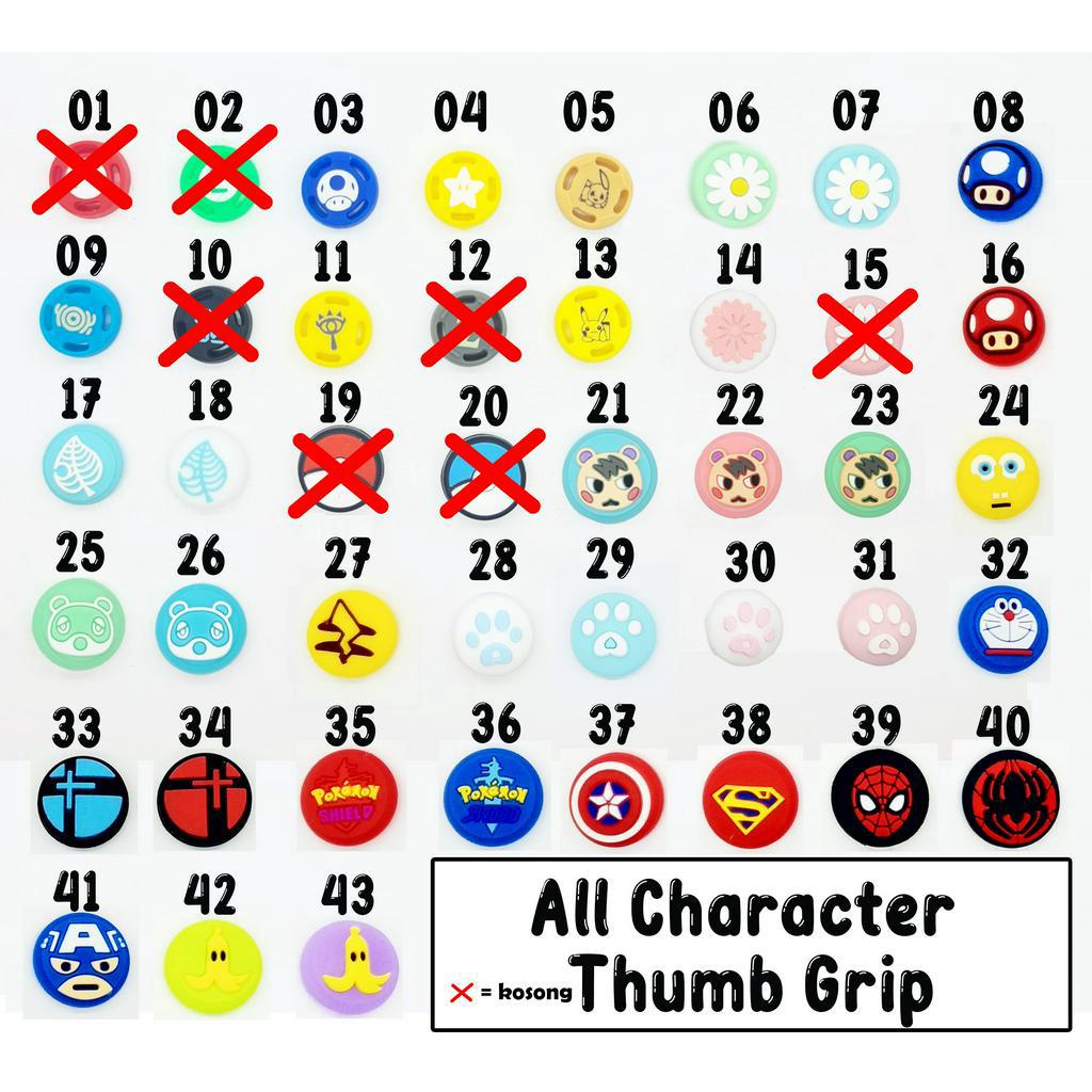 Thumb Grip Analog Caps All Character Nintendo Switch/Lite