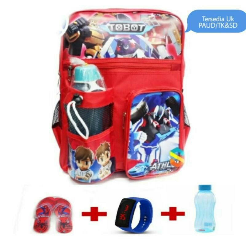 tas rangsel sekolah anak sd dan tk tas ultraman spiderman tobot