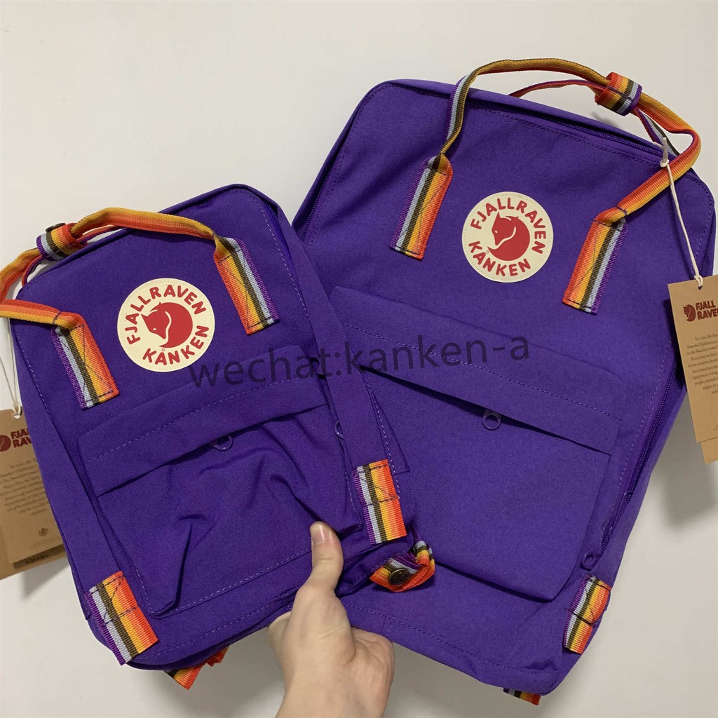 fjallraven kanken rainbow purple