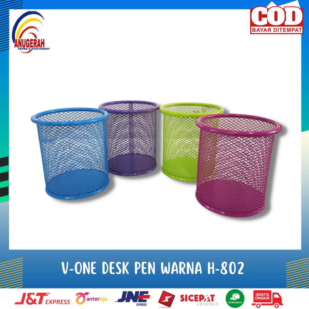 

V-ONE DESK PEN / TEMPAT BOLPOIN BULAT H-802 WARNA (PCS)