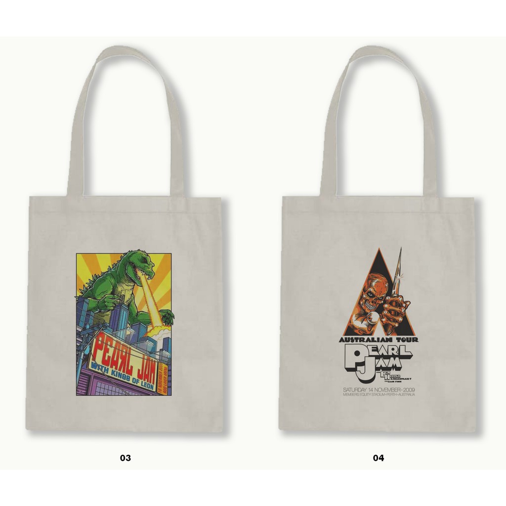 TOTE BAG BLACU - PEARL JAM/GRUNGE