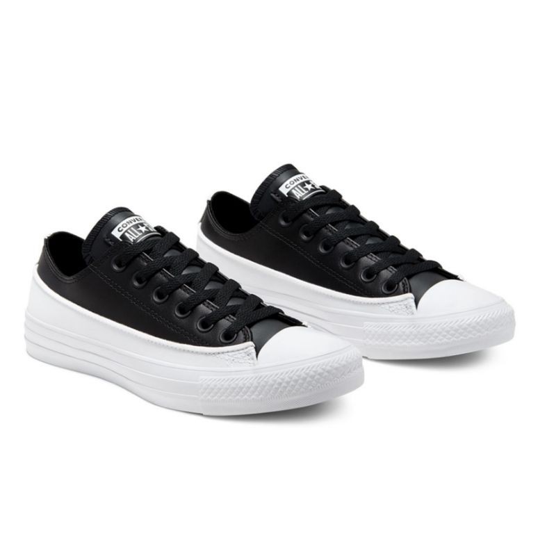 Sepatu Sneakers Wanita CONVERSE CT AS Ox Rivals Black White Original 168921C