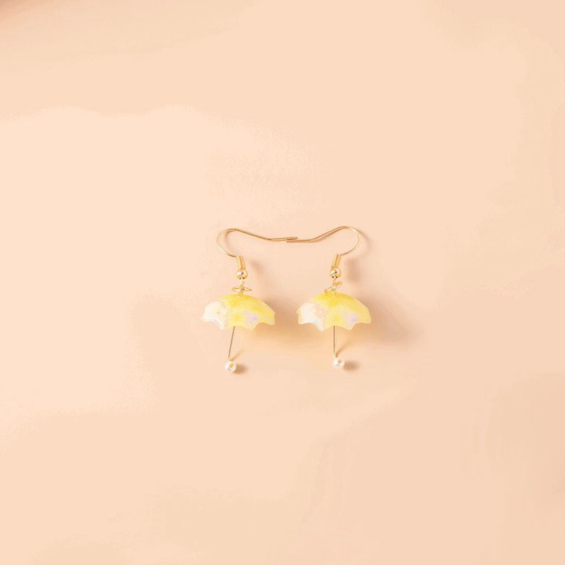 Anting Bentuk Payung Warna Pelangi Gaya Korea Untuk Wanita