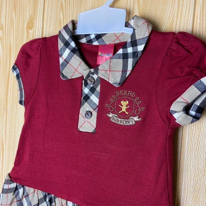 Baby Teddy Bear Dress Burberry (3-9 bulan)