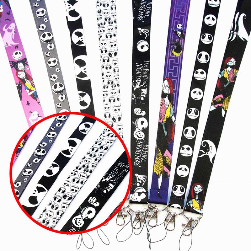 Aksesoris Tali Lanyard Gambar Jack Skellington Nightmare Before ChristmasKlip Vouge Real Hansh