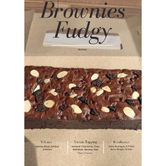 

Brownies Fudgy Premium 22x10cm