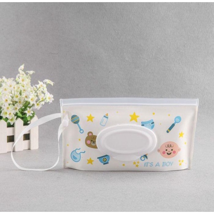 T24 - Keola Tissue Pouch / Kantong Tisu Basah Kering Anak Bayi / Baby Facial