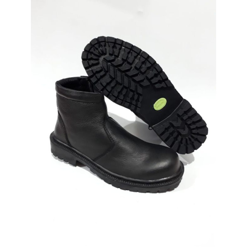 sepatu safety resleting asli kulit