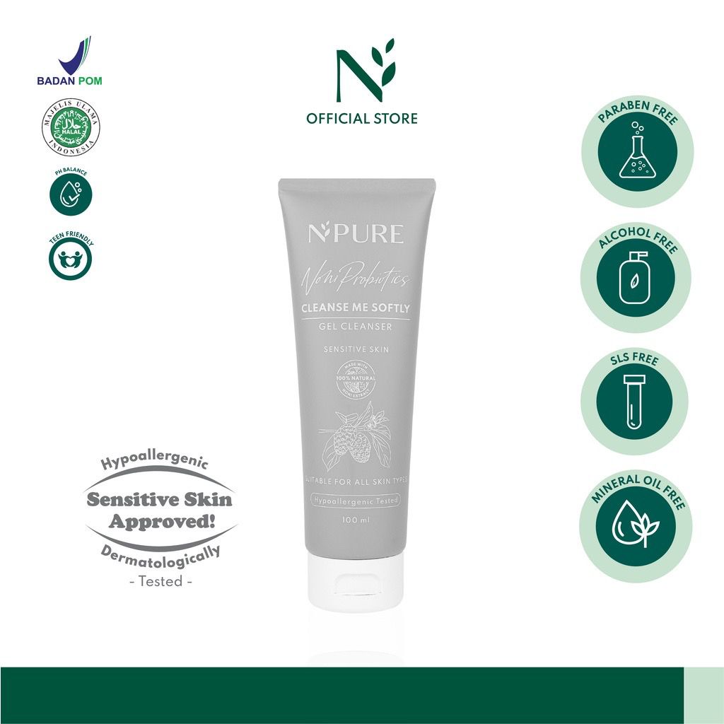 Npure Noni Probiotics &quot;Cleanse Me Softly&quot; Gel Cleanser Facial Wash 50ml Sabun Cuci Wajah Muka