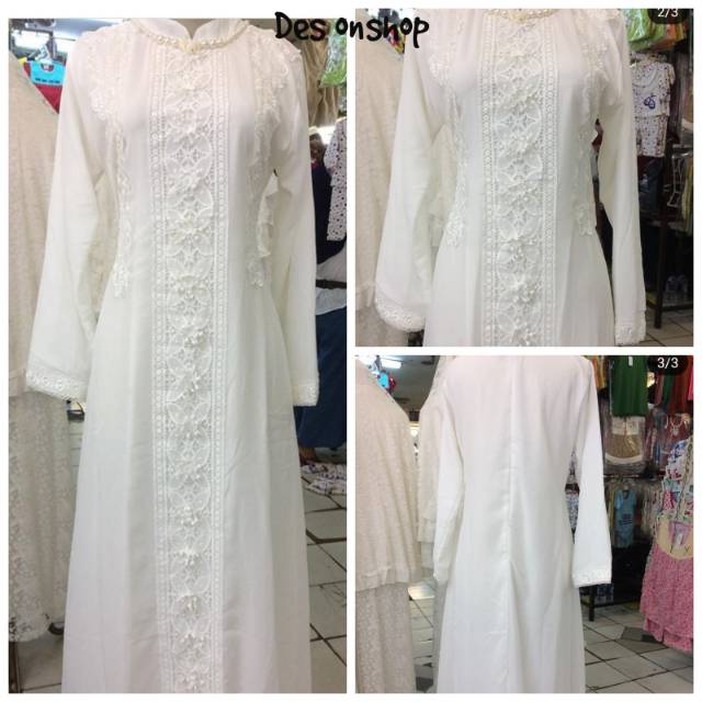 Gamis/baju lebaran putih
