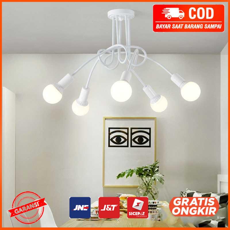 Housing Lampu Gantung Hias Retro Style 5 Head CL02