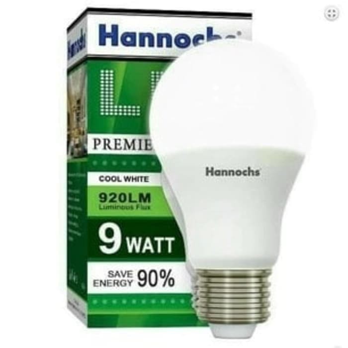 Hannochs Premier Bohlam LED 9 Watt / Bola Lampu 9 W Hannochs