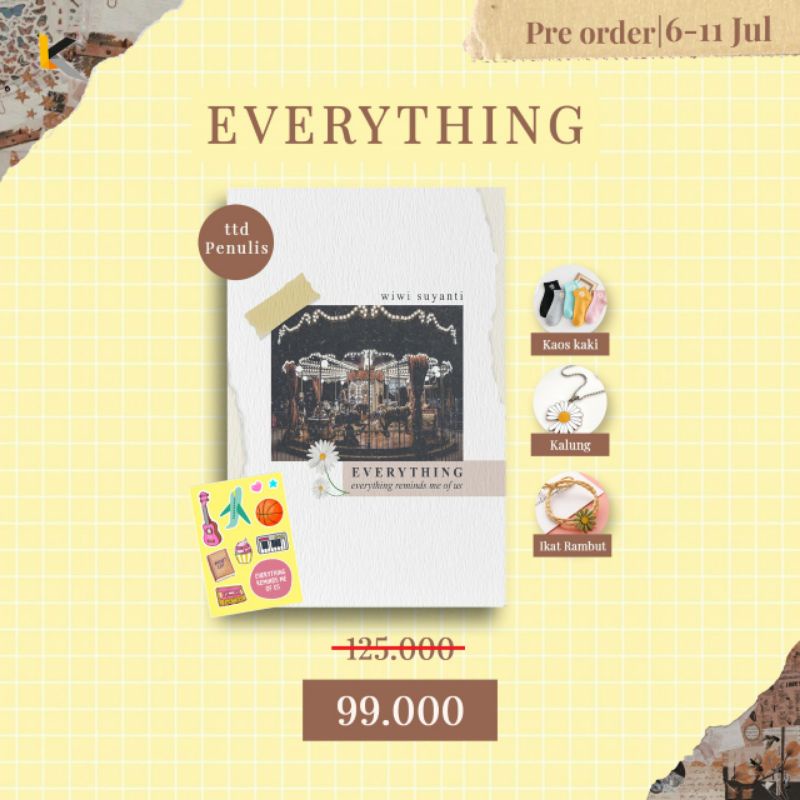 Buku Novel Everything karya Wiwi Suyanti