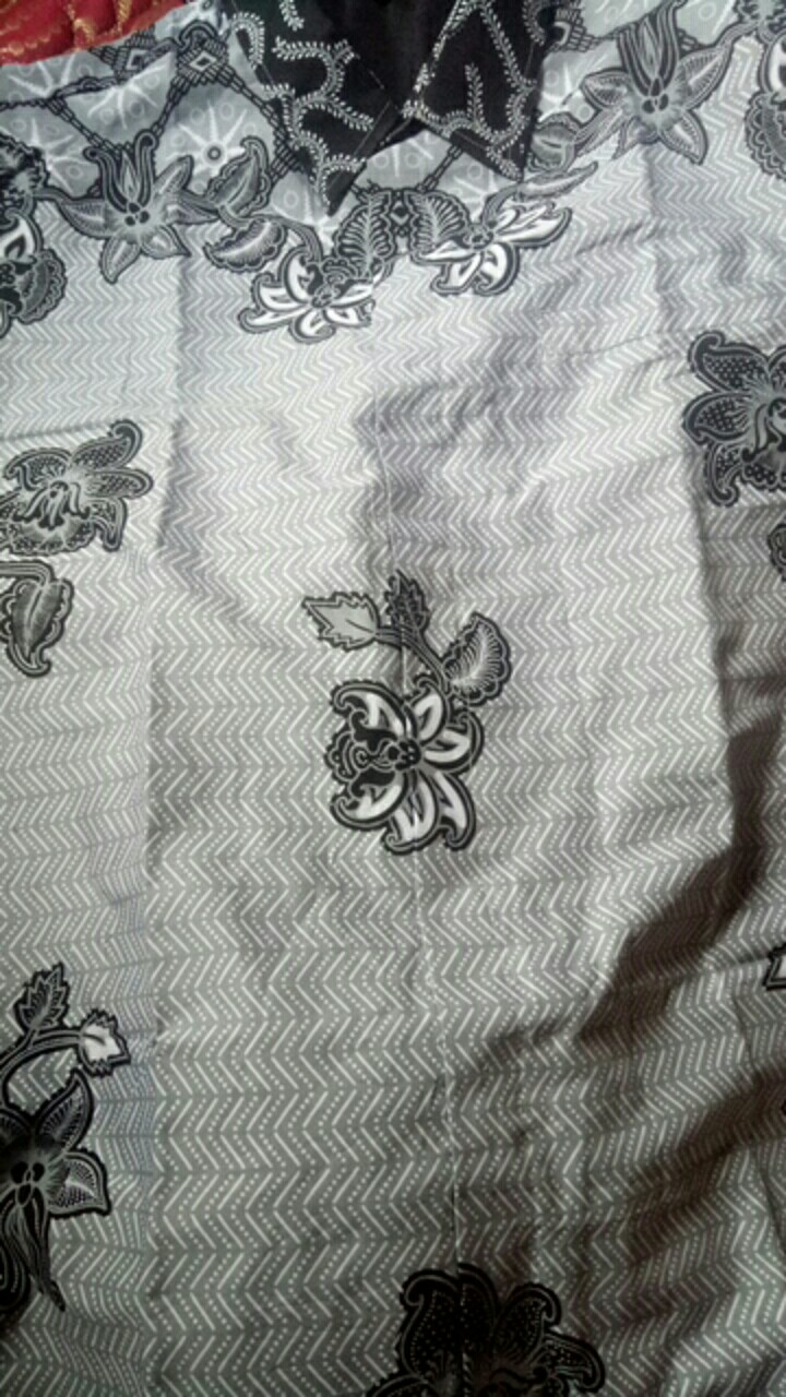 Hem Baju Seragam Kantor Kemeja Batik Pria Lengan Panjang Premium Katun Furing Motif Atmajaya