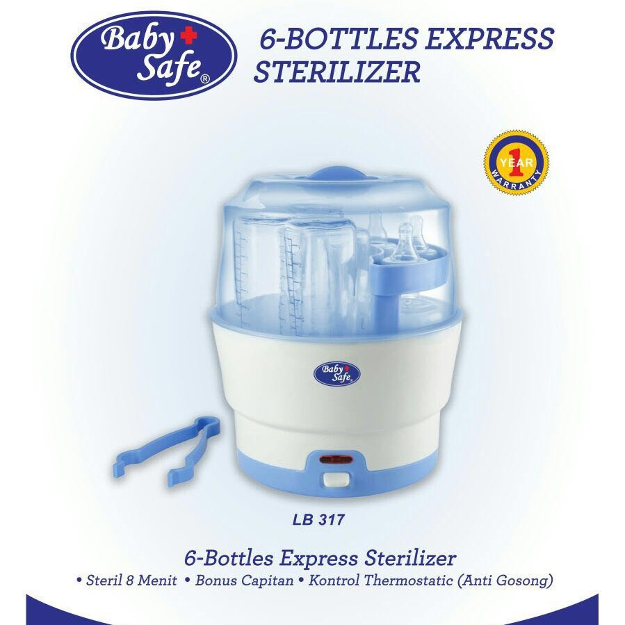 BABY SAFE STEAM STERILIZER LB317&amp;LB309 STERIL BOTOL