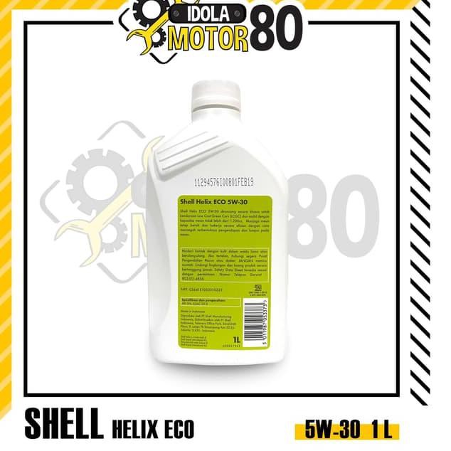 Oli shell helix eco sae 5w-30 LCGC isi 1 liter