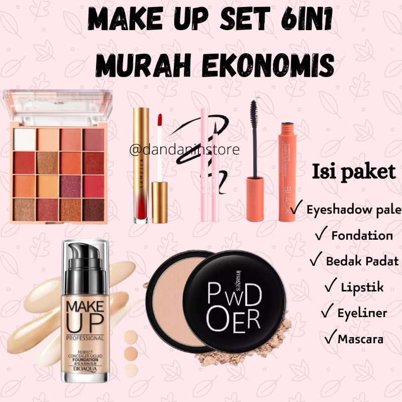 Sale! Paket Kosmetik Set Make Up 20in1 Murah Terlengkap Komplit Seserahan Lamaran Kado Pernikahan Kecantikan Wajah Wanita COD