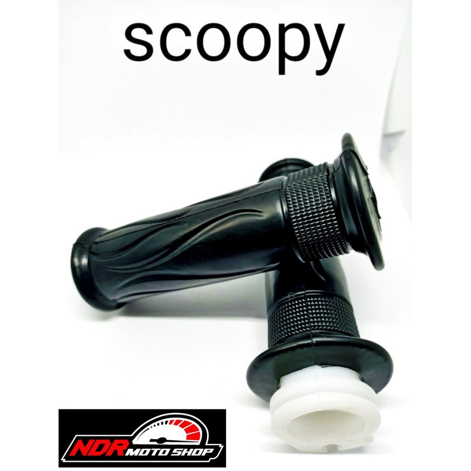 Handgrip Selongsong Gas Motor Honda Scoopy Karbu Satu Set