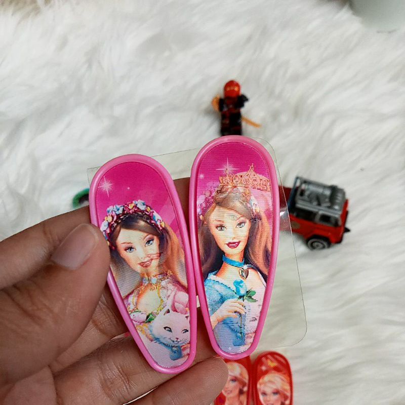 ACC#1 Accesories Jepit Rambut Anak Gambar Princess 3 Dimensi