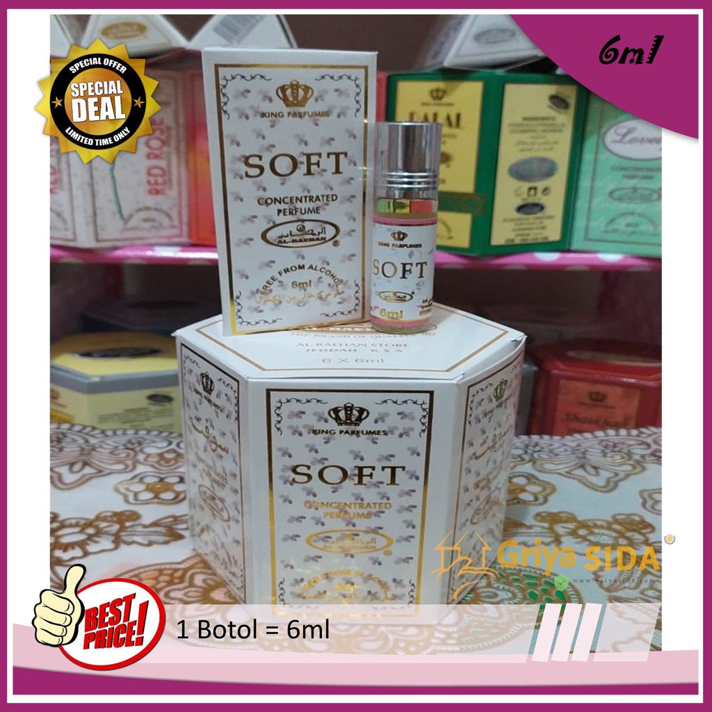 Parfum Soft 6ml alraehan minyak wangi aroma al raehan mirip al rehab parfum Harga grosir PROMO!!