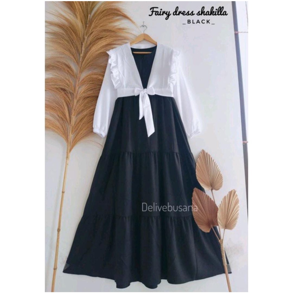 shakila gamis/setelan 2in cardingan/dress wanita-1