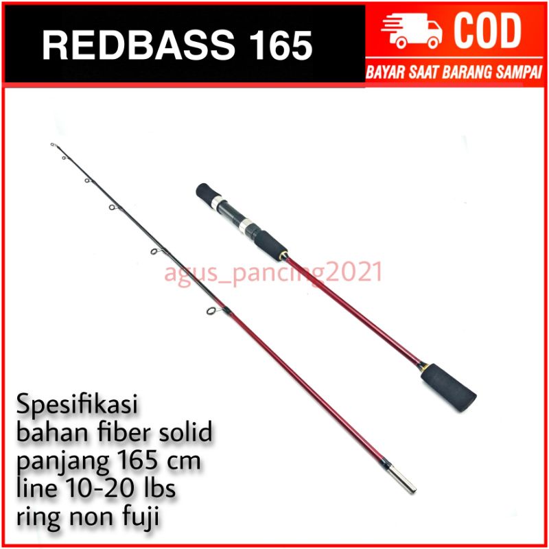 Joran Jig Jigging Ajiro Redbass 165cm