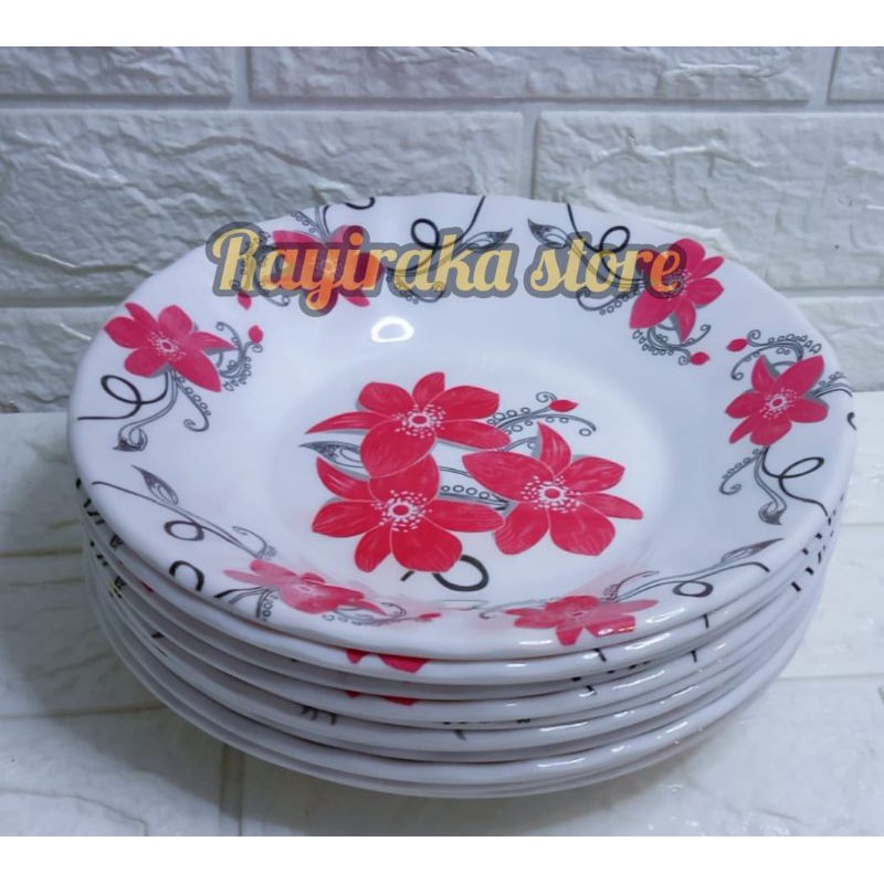 PIRING MELAMIN MOTIF BUNGA // PIRING MELAMIN BEST SELLER