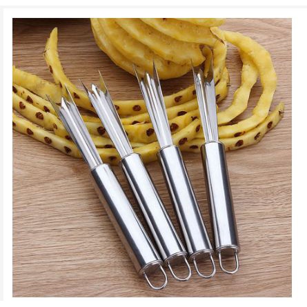 [TOSERBA_EMAK] - KNIFEZER Garpu Pengupas Nanas Pineapple Peeler - WYV736 - Silver