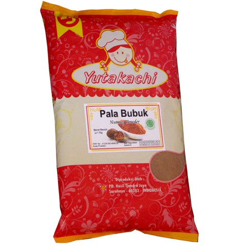 Pala Bubuk Asli 1Kg Yutakachi / Biji Pala Bubuk / Nutmeg Powder /  Bumbu Rempah Bubuk Murni Kualitas Premium Pusat Bumbu