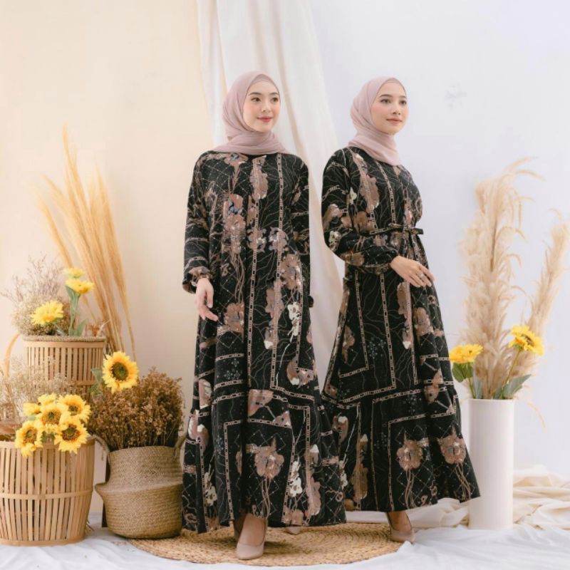 GAMIS TURKEY SHAHIA HAWA HILWAH | PAKAIAN WANITA | FASHION MUSLIMAH | PRADANI DRESS