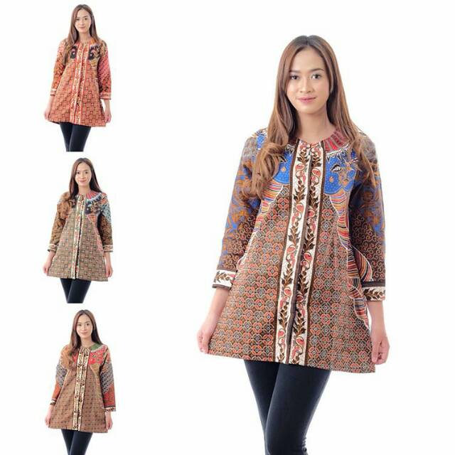 Batik Salatiga Atasan Blouse Tunik Batik 019
