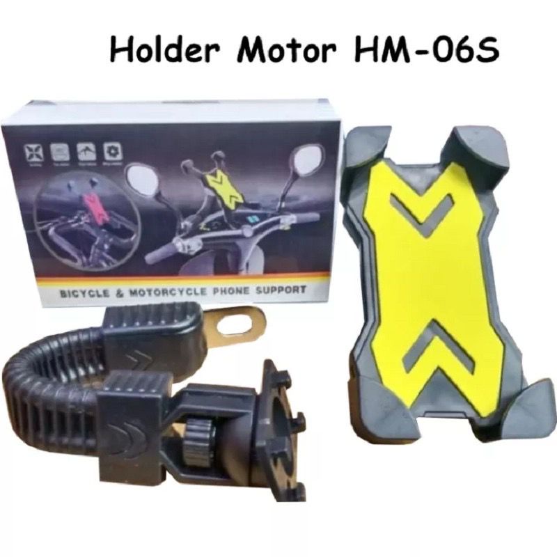 PROMO Holder HM06S Motor Spion Universal HM06s versi 2 / Holder Spion Dudukan HP versi 2