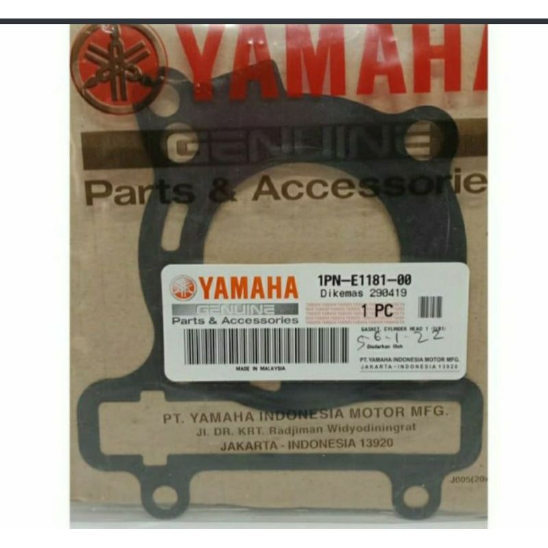 PAKING HEAD BLOK ATAS XEON RC ASLI ORI YAMAHA 1PN E1181 00