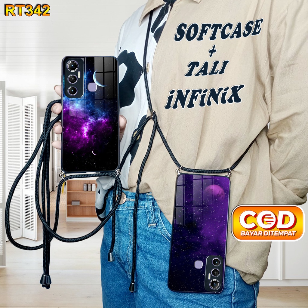 RT342 Softcase Kilau + Tali infinix Hot 11 Case Kilau Hot 8 Hot 9 Hot 9 play Hot 10 Hot 10 play Hot 