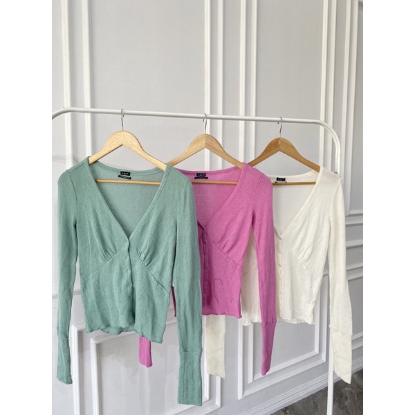 Urban Outfitters Fitted Crop Cardigan