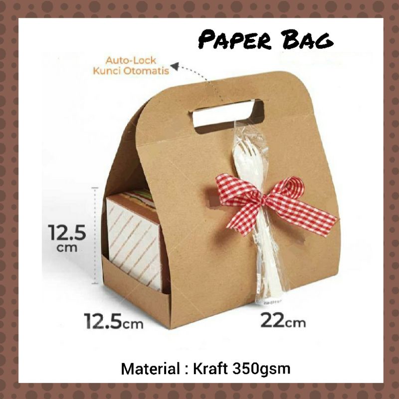 

Paper Bag Roti Sandwich Kopi Kantong Kertas dengan Gagang Handle