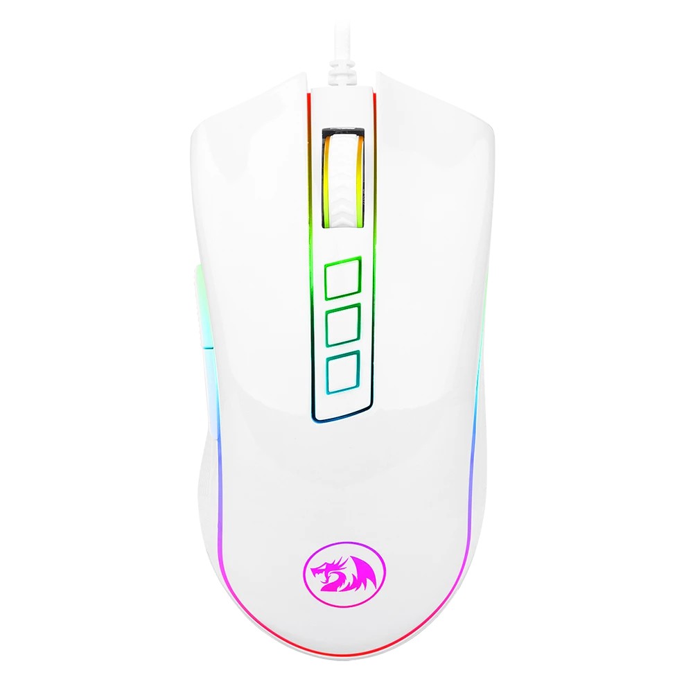 Redragon Gaming Mouse RGB COBRA WHITE - M711W-2