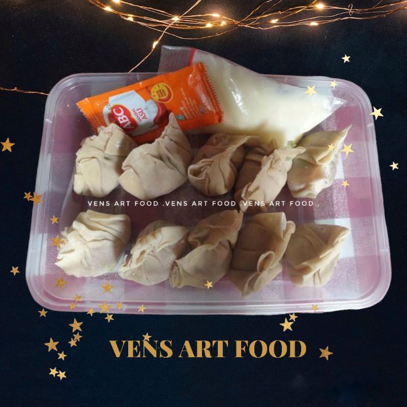 

FROZEN Pangsit ayam mini chicken dumpling VENS ART FOOD 10 pcs home made by chef Hotel