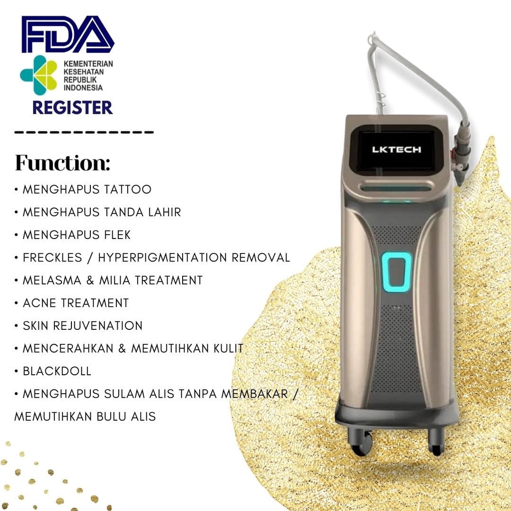 Beauty tools picotech laser picosecond hapus tatto flek removal blackdool whitening peremajaan eye brow remover new tech