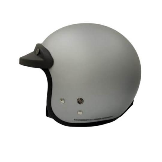 Helm Bogo / Helm Retro ANT IOZ Classico Silver Doff Tanpa Kaca