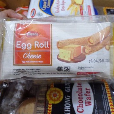 

Egg Roll 3 varian isi krim keju, strawberry dan coklat, 1pack isi 10sachet