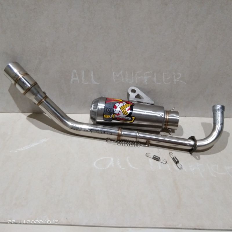 knalpot kolong kawahara gtx untuk motor bebek Supra x Vega r zr smash Shogun Astrea grand Jupiter z
