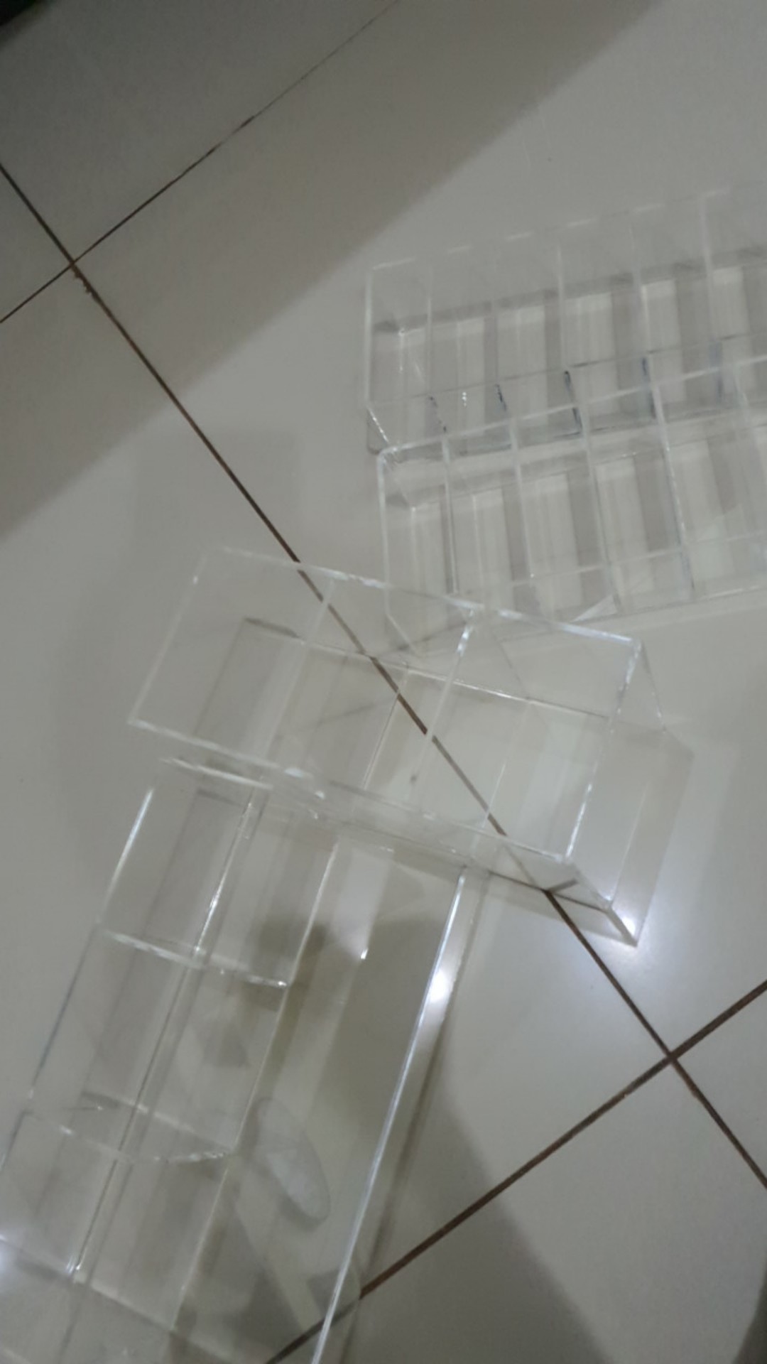 Acrylic Tempat Bedak 8kotak, Acrylic Cussion Organizer , Akrilik