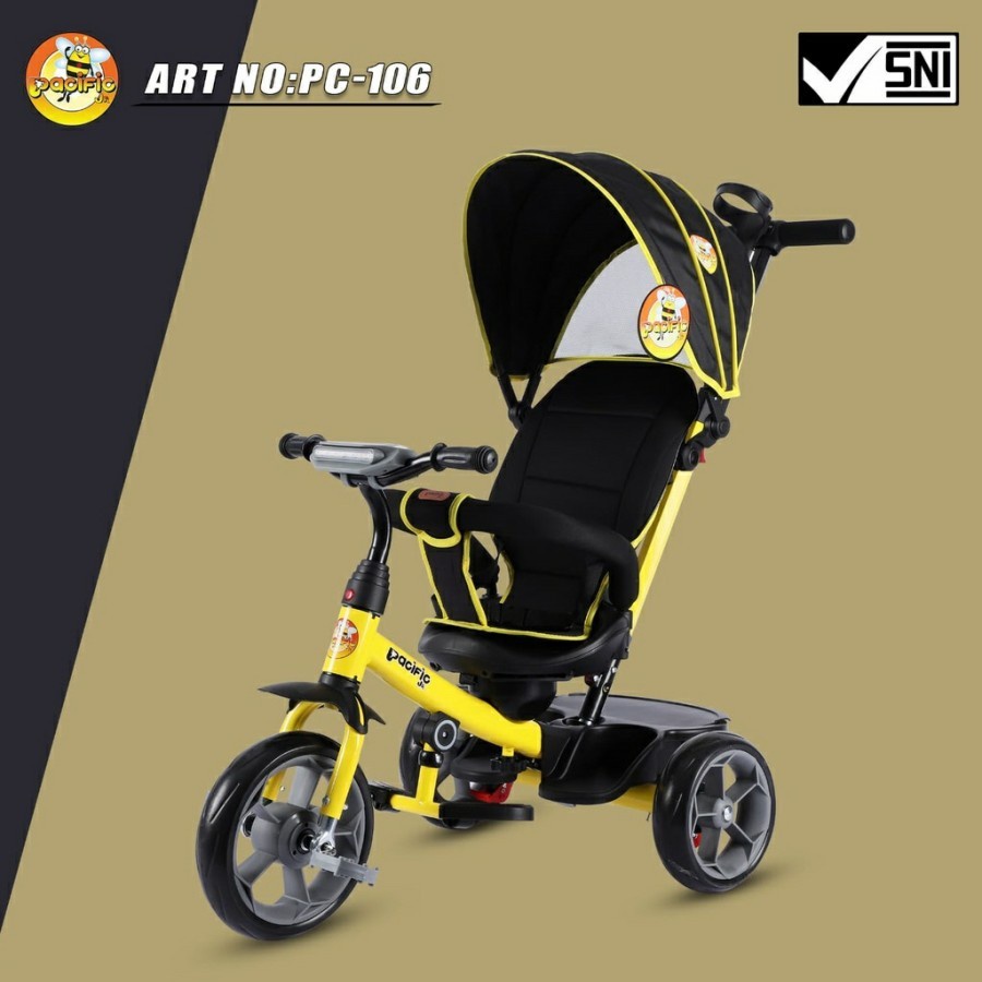 Sepeda balita roda tiga pacific 105 106 tricycle kereta dorong anak bayi balita dorongan anak bayi balita baby stroller sepeda anak roda tiga bayi balita