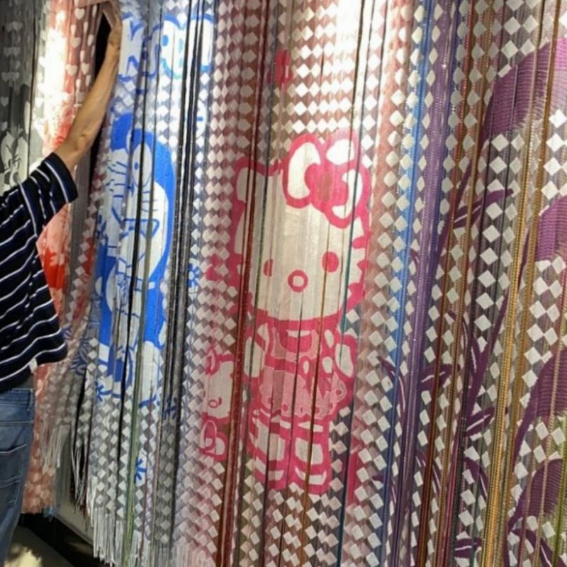 TIRAI BENANG KARAKTER HQ CUTE / CURTAIN HORDENG BENANG KARAKTER