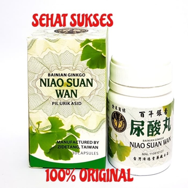 Bainian Ginkgo Niao Suan Wan ( Putih ) ~ Untuk Sakit Otot, Sakit Sendi