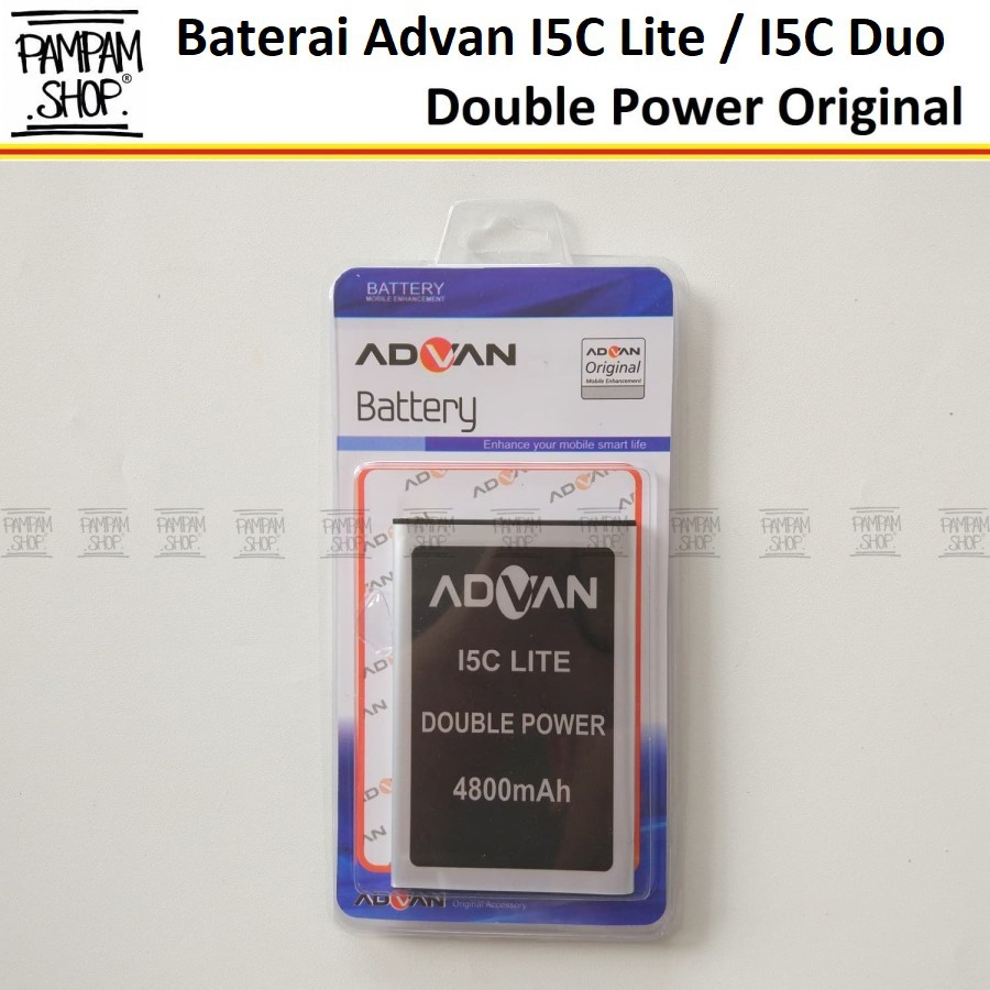 Baterai Advan I5C Lite I5C Duo Double Power Original OEM Batre Batrai Advance Dual Battery