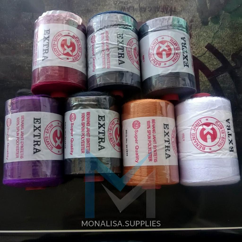 Benang Jahit Jeans / Levis Merk EXTRA ±500 Yard Per Pcs