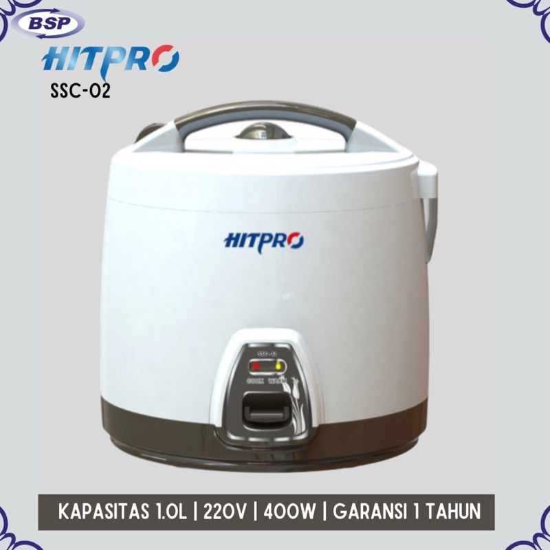 Hitpro Magic Com Penanak Nasi SSC-02 Rice Cooker Hitpro 1 Liter Mejikom Kecil Murah