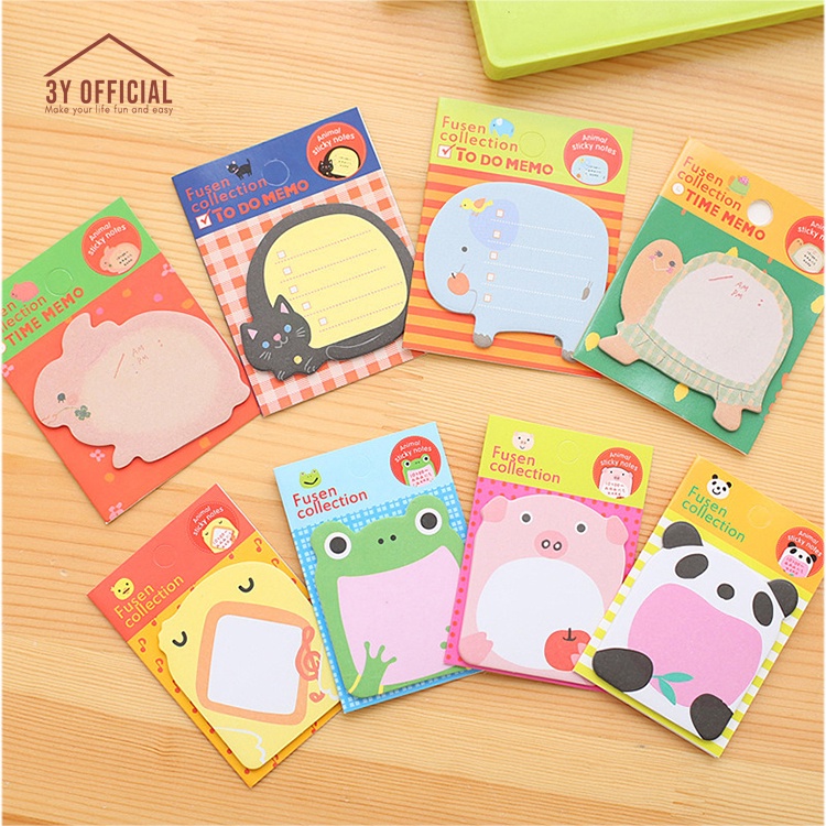 

3Y sticky note binatang lucu